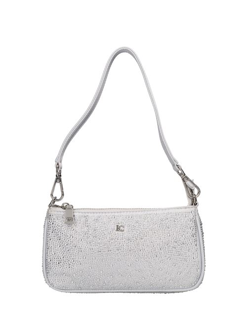 Borsa in ecopelle e strass LA CARRIE | NIGHT MINI SHOULDERGRIGIO